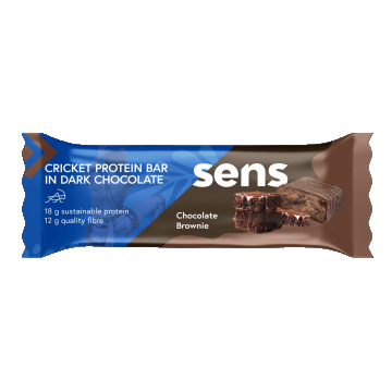 Baton proteic cu aroma de Ciocolata Neagra si Brownie, 60g, Sens