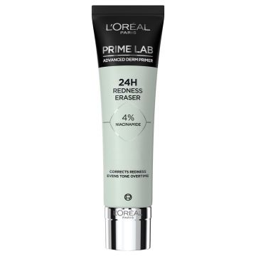 Baza de machiaj anti-roseata Prime Lab 24H, 30ml, L'Oreal Paris