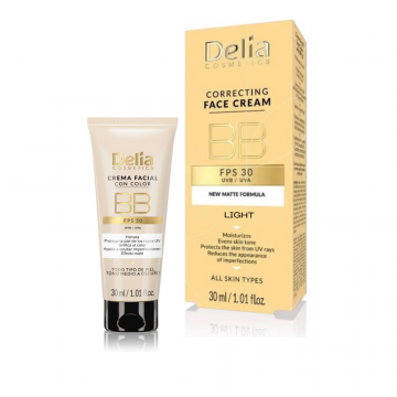 BB Cream cu SPF30 Light, 30ml, Delia Cosmetics