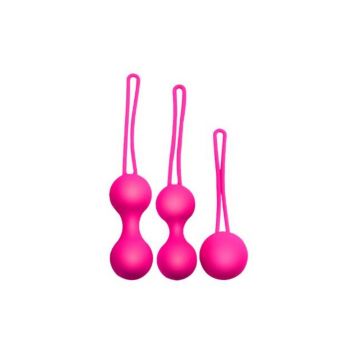 Bile Kegel roz  pentru intarirea muschilor pelvieni, 3 bucati, Lovely
