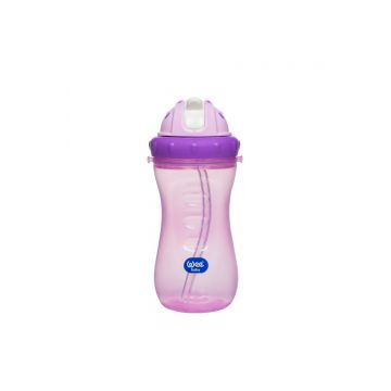Cana colorata cu pai, 350ml, Wee Baby