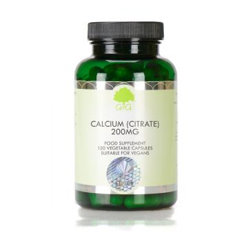 Citrat de Calciu 200mg, 120 capsule, G&G