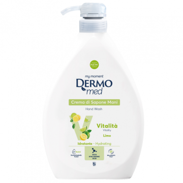 Crema de sapun cu aroma de lime Vitalita, 1000ml, Dermomed