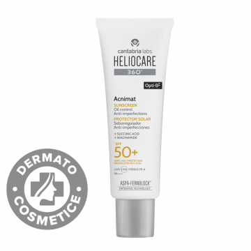 Crema pentru protectie solara cu SPF 50+ 360 Acnimat Heliocare, 50ml, Cantabria Labs