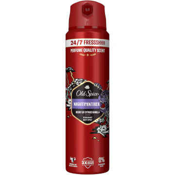 Deodorant spray pentru barbati Night Panther, 150ml, Old Spice
