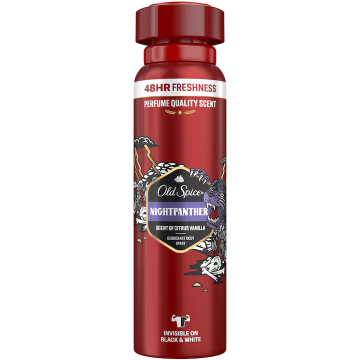 Deodorant spray pentru barbati Night Panther, 150ml, Old Spice