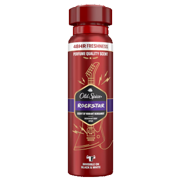 Deodorant spray Rockstar fara aluminiu, 150ml, Old Spice