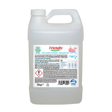 Detergent de rufe fara miros, 5l, Friendly Organic