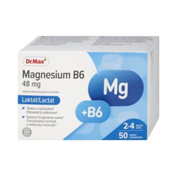 Dr. Max Magnesium B6​, 50 comprimate