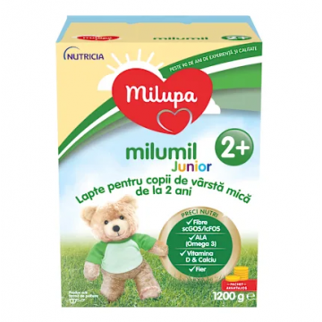 Formula de lapte de crestere Milumil Junior pentru +2 ani, 1200g, Milupa