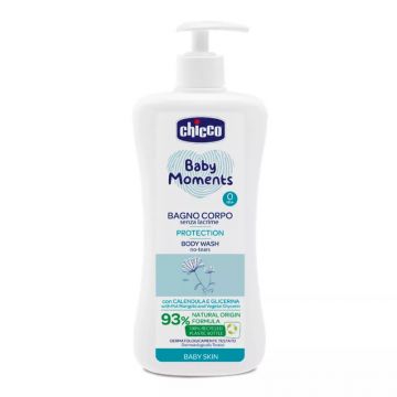 Gel de dus fara lacrimi Baby Moments 0luni+, 750ml, Chicco