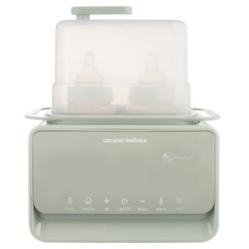 Incalzitor biberoane si sterilizator cu termostat si lampa de veghe 12/218, 1 bucata, Canpol babies