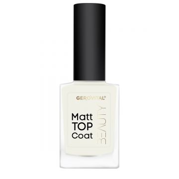 Lac de unghii Beauty Matt Top Coat, 11ml, Gerovital