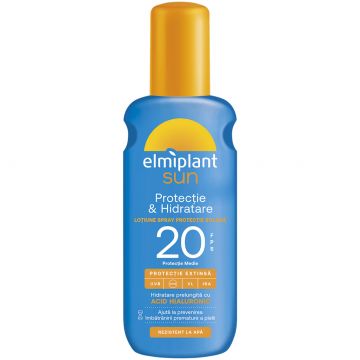 Lapte cu protectie solara SPF20 Sun, 200ml, Elmiplant