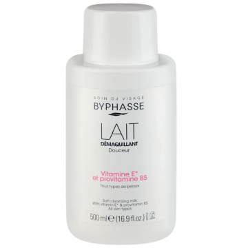 Lapte demachiant delicat pentru toate tipurile de ten, 500ml, Byphasse