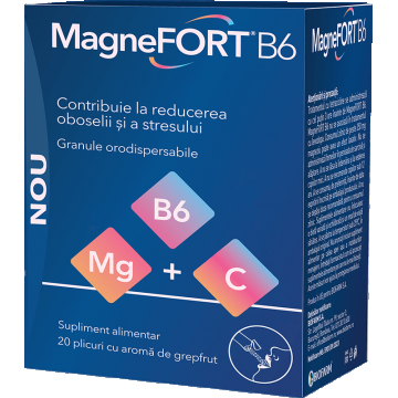 Magnefort B6, 20 plicuri, Biofarm