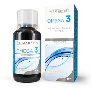 Omega 3 lichid, 125ml, Marnys