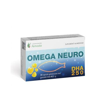 Omega Neuro, 30 capsule moi, Laboratoarele Remedia