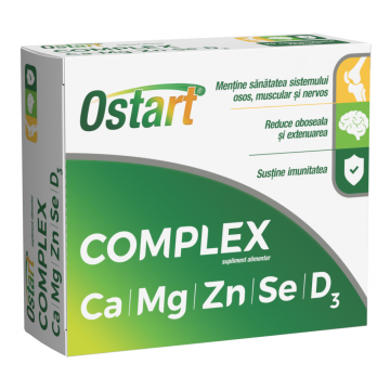 Ostart Complex Ca+Mg+Zn+Se+D3, 30 comprimate, Fiterman