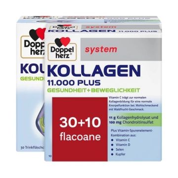 Pachet aniversar Kollagen 11.000 Plus, 40 flacoane, Doppelherz