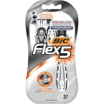 Pachet Aparat de ras Flex 5, 3 bucati, BIC