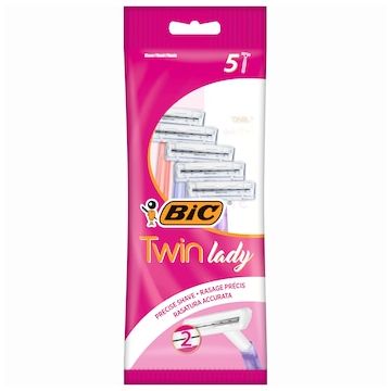 Pachet Aparat de ras Twin Lady, 5 bucati, BIC