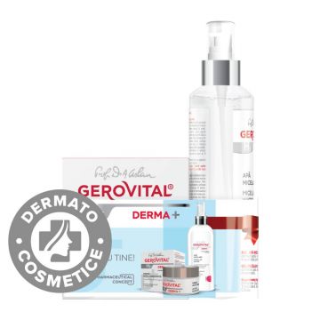 Pachet Crema hidratanta Activ 50ml + Apa micelara 150ml H3 Derma+, Gerovital