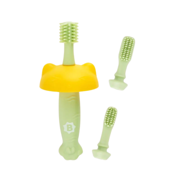 Periuta de dinti din silicon pentru bebelusi, 1 bucata, Badabulle