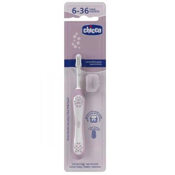 Periuta de dinti Lilac 6-36 luni +, 1 bucata, Chicco