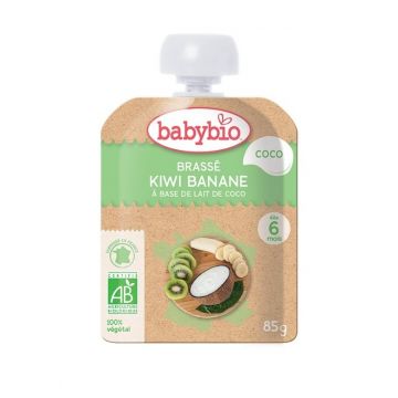Piure de kiwi, banane si cocos Bio, 85g, BabyBio