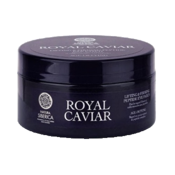 Plasturi de ochi cu peptide pentru fermitate & lifting Royal Caviar, 60 bucati, Natura Siberica