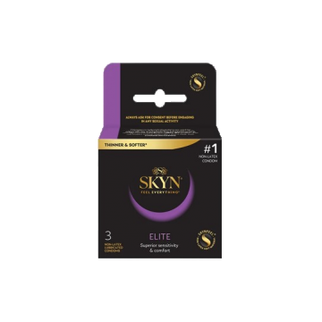 Prezervative fara latex Elite, 3bucati, Skyn