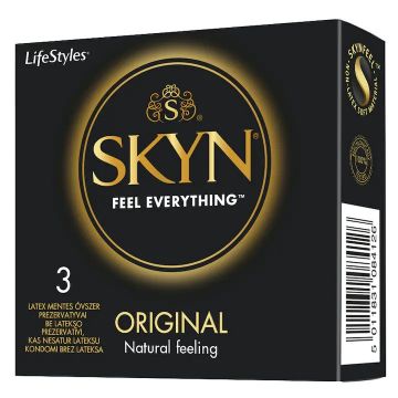 Prezervative fara latex Original, 3 bucati, Skyn