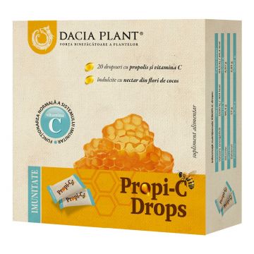 Propolis si Vitamina C Propi-C, 20 dropsuri, Dacia Plant