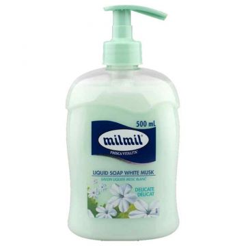 Sapun lichid cu mosc alb, 500ml, Mil Mil