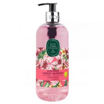 Sapun lichid cu ulei natural de masline Japanese Cherry Blossom, 500ml, Eyup Sabri Tuncer