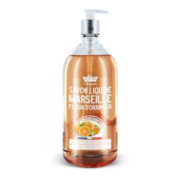Sapun lichid de Marsilia cu Floare de portocal, 1l, Les Petites Bains de Provence