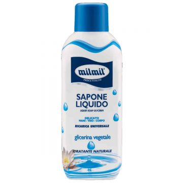Sapun lichid rezerva cu glicerina, 1000ml, Mil Mil