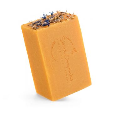 Sapun pentru fata cu suc de morcovi si unt de mango, 80g, Sirra Organics