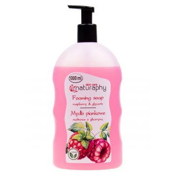 Sapun spuma cu aroma de zmeura, 1000ml, Naturaphy