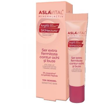 Ser Extra Fermitate pentru contur ochi si buze MineralActiv, 15ml, Aslavital