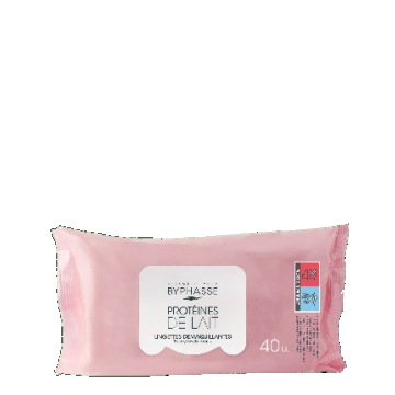 Servetele demachiante cu extract de rodie si ceai verde pentru ten matur, 40 bucati, Byphasse