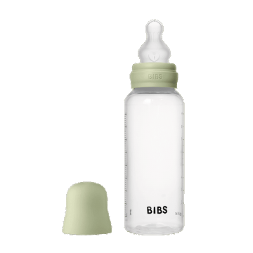 Set complet biberon anticolici din silicon PP fara BPA Sage, 270ml, Bibs