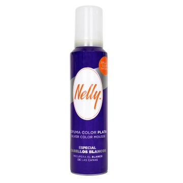 Spuma de styling colorata pentru par grizonat sau alb, 150ml, Nelly