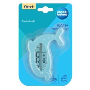 Termometru pentru baie cu model delfin 2/782_BLU, 1 bucata, Canpol babies