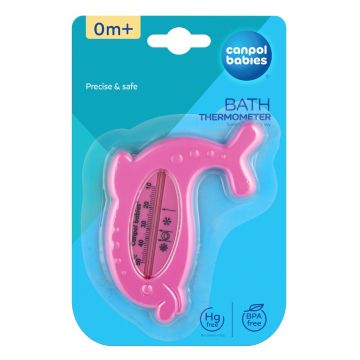 Termometru pentru baie cu model delfin 2/782_PIN, 1 bucata, Canpol babies