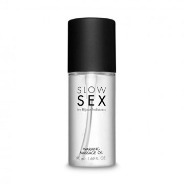 Ulei de masaj cu efect de incalzire Slow Sex, 50ml, Bijoux Indiscrets
