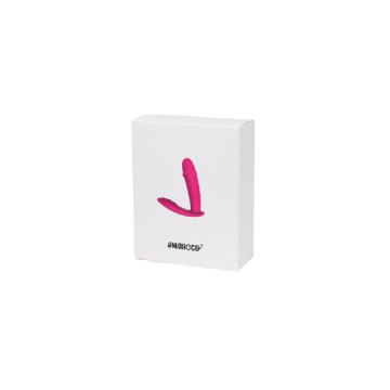 Vibrator cu incalzire dubla stimulare si 10 moduri de vibratie, Pink Bliss, 1 bucata, Ammicco