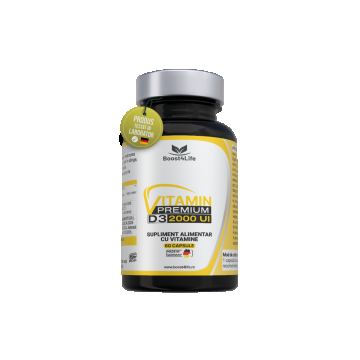 Vitamina D3 Premium 2000 UI, 60 capsule moi, Boost4Life
