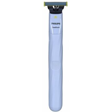 Aparat De Ras OneBlade Primul Barbierit Sistem De Protectie Umed Si Uscat Cu Folie Albastru